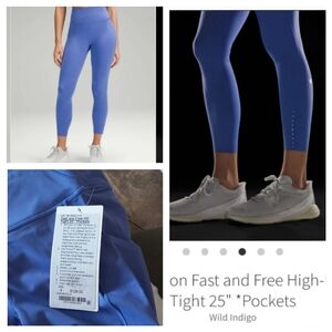NWT 🍋 Lululemon 🍋  Fast and Free 25"